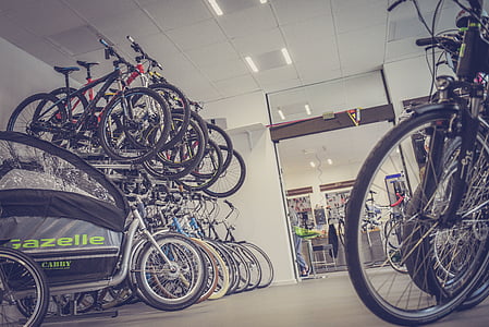 low-angle photo of bicycles thumbnail