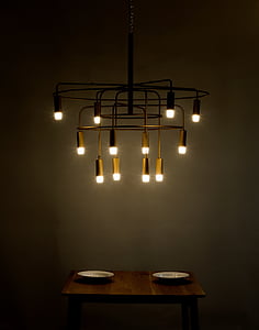 chandelier mounted on ceiling thumbnail