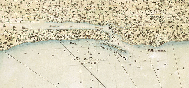 Map of Biloxi in Mississippi thumbnail
