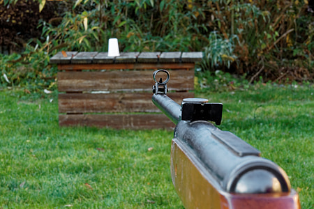 selective focus photo of rifle pointing on cup thumbnail