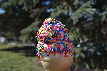 soft serve ice scream with sprinkles thumbnail
