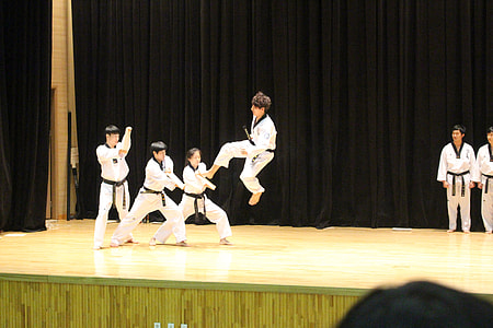 People performing Taekwondo on stage thumbnail