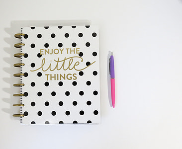 Enjoy the little things notebook with pen thumbnail