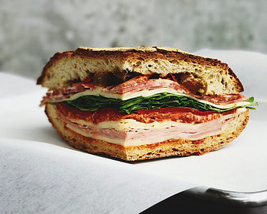 sandwich with meat on paper thumbnail