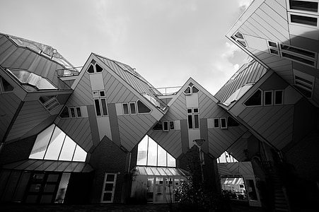 grayscale photo of house thumbnail