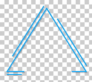 Abstract geometric triangle, blue triangle illustration PNG clipart