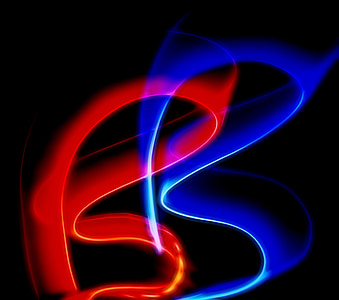red and blue color wave wallpaper thumbnail