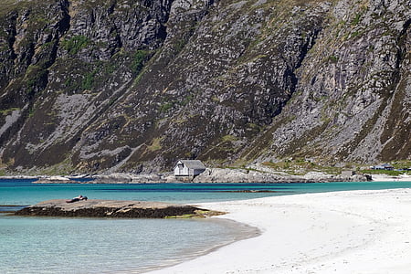 seashore beside mountain outdoor thumbnail