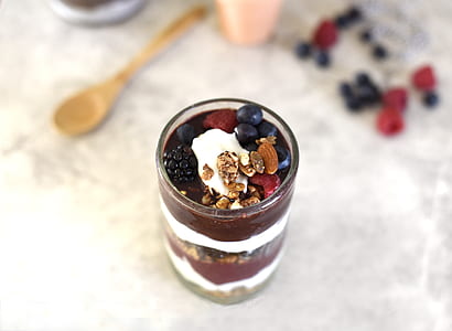 glass of fruits and nuts dessert beverage thumbnail