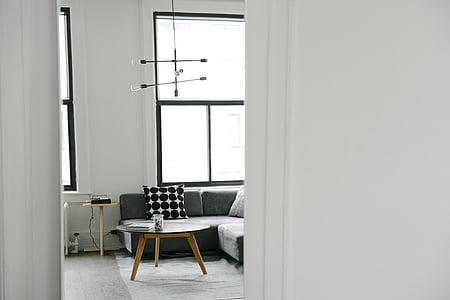 gray sectional couch in room thumbnail