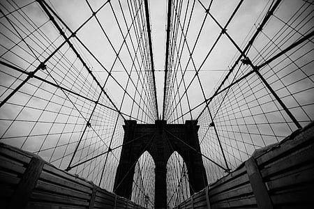 grayscale photo of bridge thumbnail