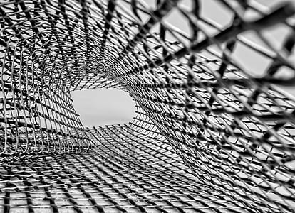 black and gray metal fence pathway thumbnail