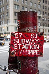 57 st. subway station sandpipe sign thumbnail
