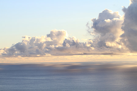 body of water under cumulus clouds thumbnail