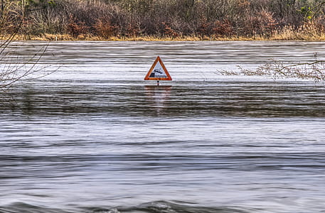 red and white river signage thumbnail