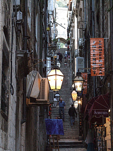 photo of narrow pathway with stairs thumbnail