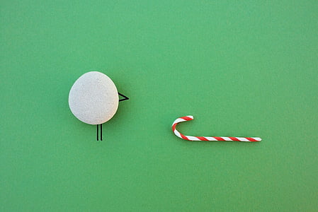 flat lay photography of egg and candy cane thumbnail