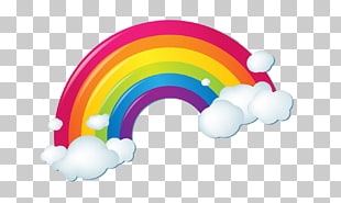 Rainbow Cloud iridescence, Rainbow clouds, rainbow PNG clipart