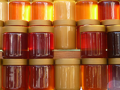 clear glass jars with brown lids thumbnail
