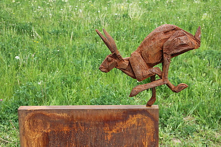 brown hare on brown surface decor thumbnail