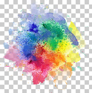 Color Smoke Computer Icons , color splash, abstract painting PNG clipart