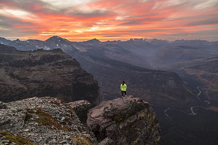 landscape, nature, sunset, woman thumbnail