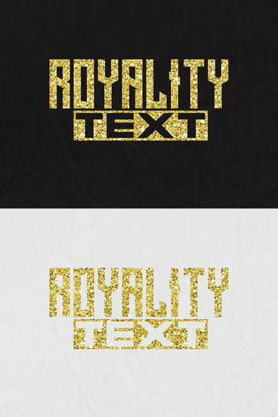 Gold text effect psd file