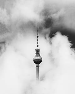 tower covered with smoke thumbnail