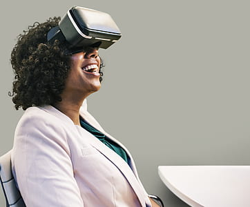 woman wearing VR goggles thumbnail