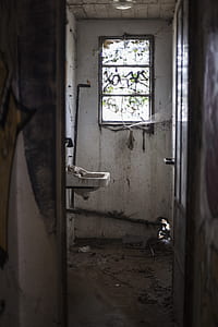 abandoned house with spider web thumbnail