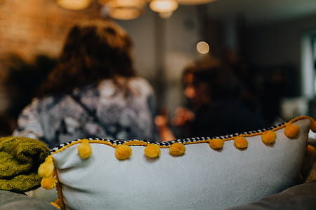 Yellow Fringe Decorative Pillows thumbnail