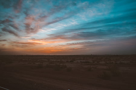 sunset over the horizon thumbnail