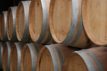 brown wooden wine barrel lot thumbnail