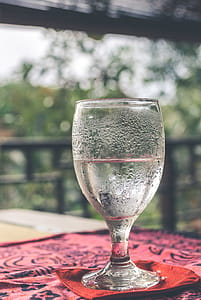 Wine Glass Filled With Water thumbnail