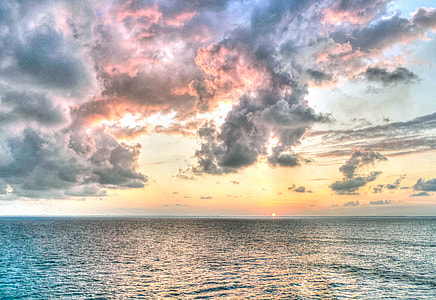 cumulonimbus cloud above the sea thumbnail