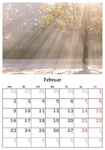 February calendar thumbnail