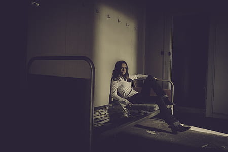 light, person, woman, dark thumbnail