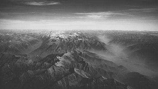 Aerial View of mountains landscape thumbnail