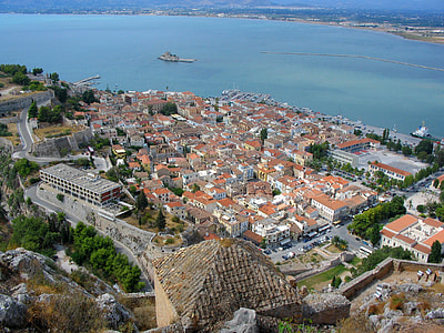View from Palamidi in Greece thumbnail