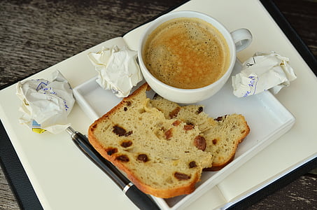 toasted bread on white ceramic plate thumbnail
