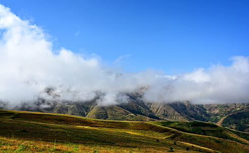 areal view of mountain at daytime thumbnail