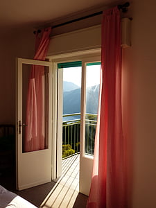 photo of two white wooden half-lite panel doors thumbnail
