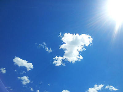 blue and white sky at daytime thumbnail