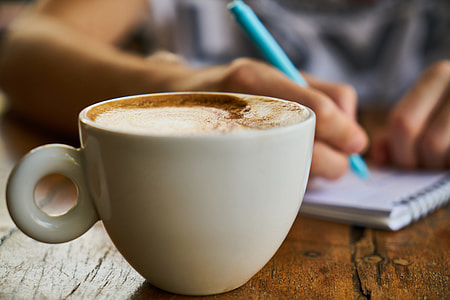 white ceramic coffee mug on tabletop thumbnail