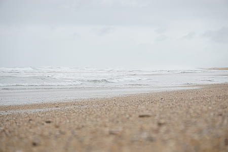 low angle photography of shore thumbnail