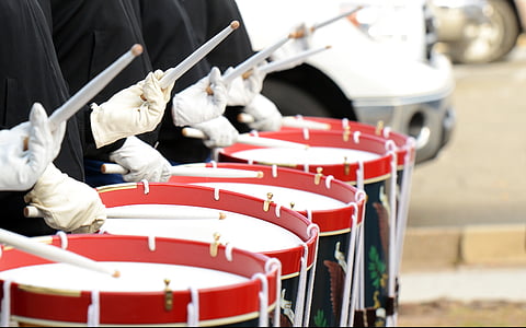 group of drummers playing drum during daylight thumbnail