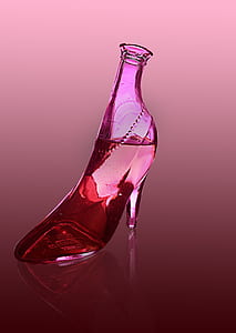 clear glass shoe-shape bottle thumbnail