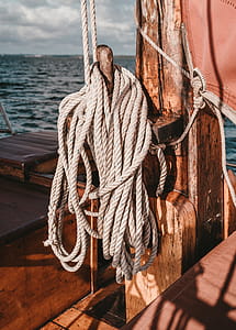 White Rope on Wooden Hook thumbnail
