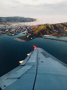 airplane wing at daytime thumbnail