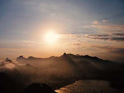 mountain peak under golden hour thumbnail